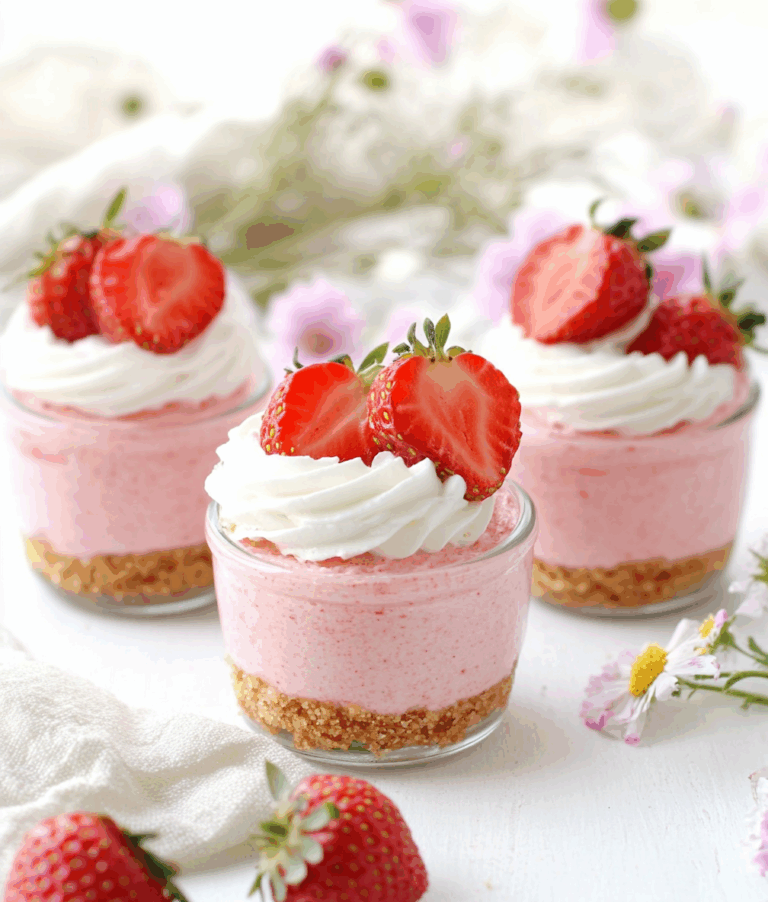 No-Bake Strawberry Cheesecake Cups