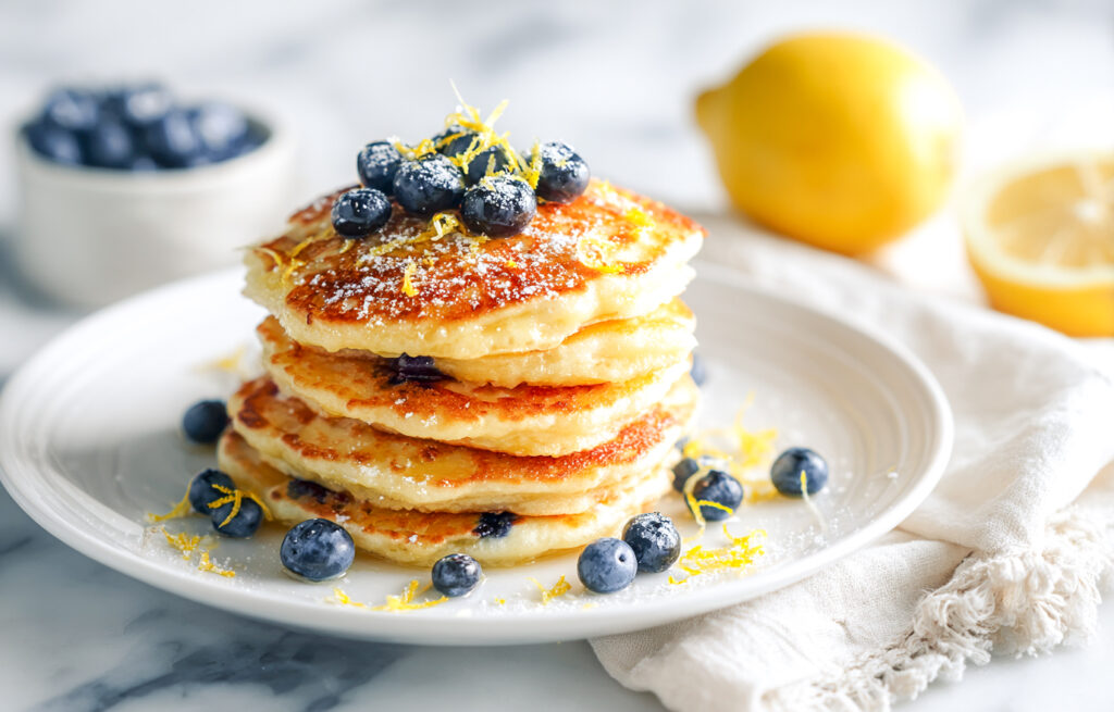 lemon blueberry pancakes