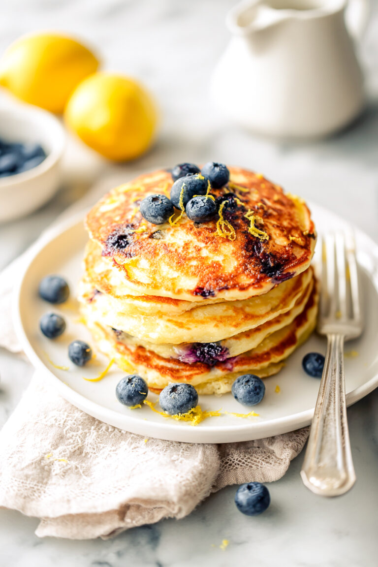 lemon blueberry pancakes